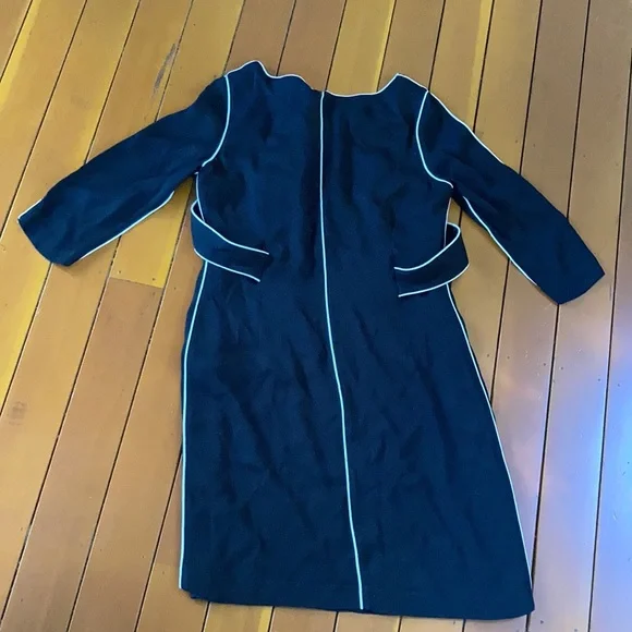 Boden Black and White Piped Stripe Kelly Dress - Picture 5 of 8